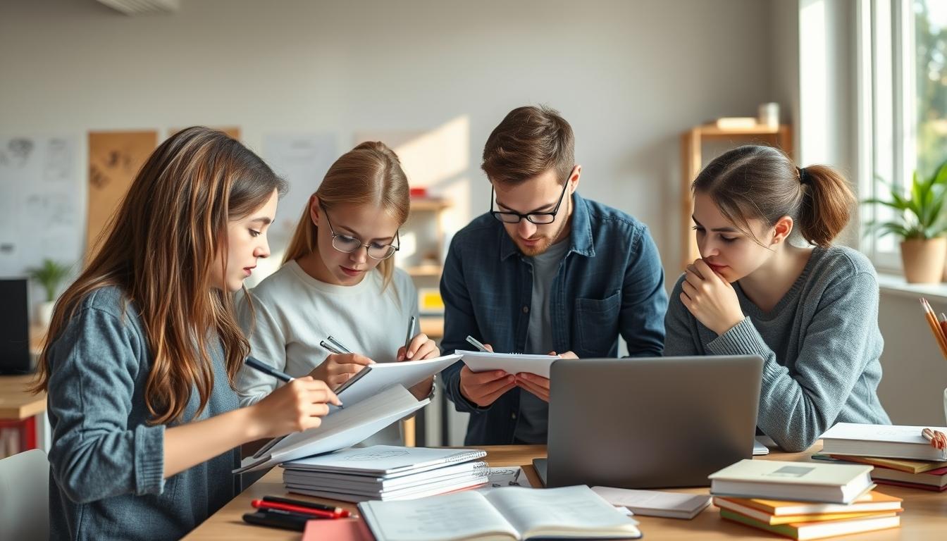 Student developing practical and academic skills